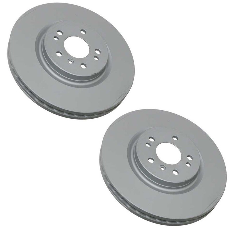 2 Front Brake Rotors Zimmermann Coat Z 1644211312 For Mercedes ML350 ML500 R350