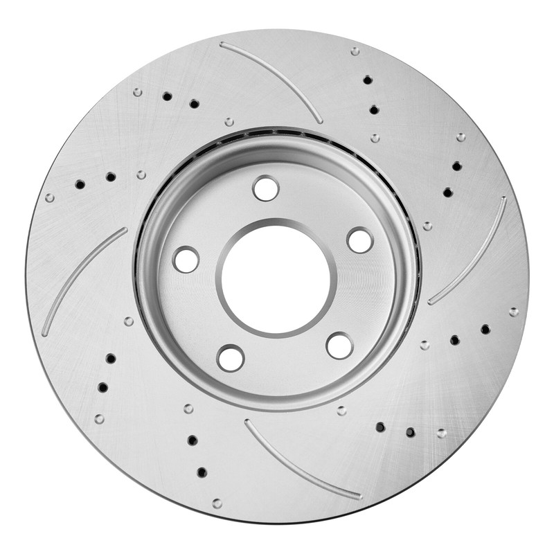 278mm Front Drilled Rotors Ceramic Brake Pads for 12-18 Ford Focus Volvo C30 S40 gallery