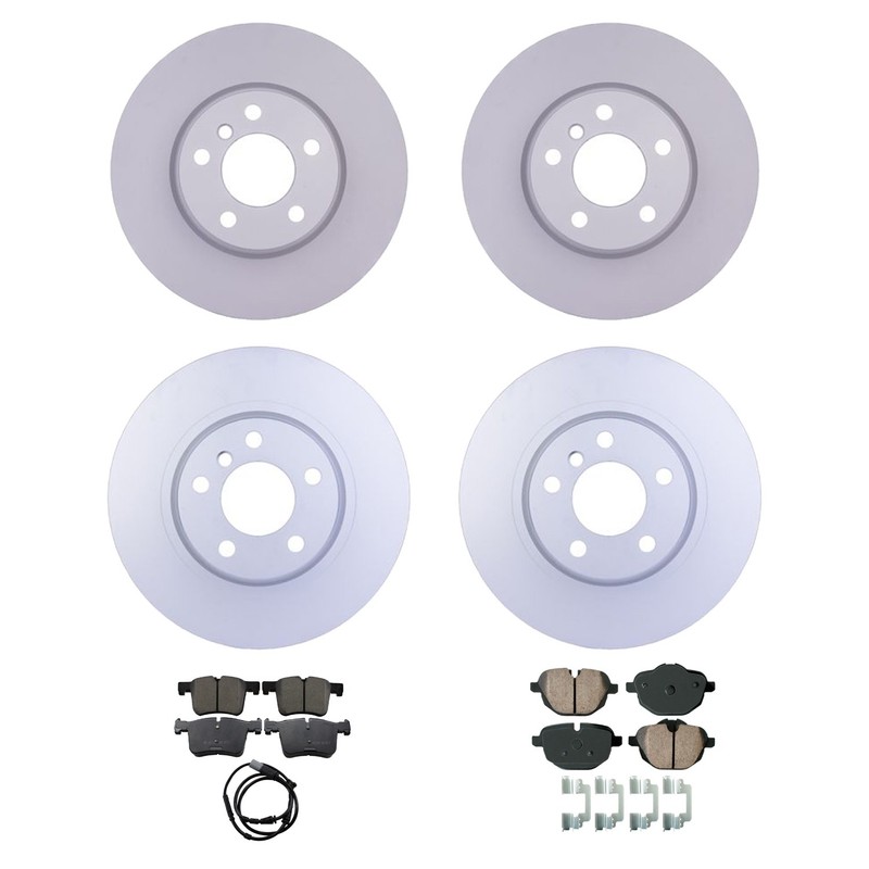 Hella Front Rear Rotor Akebono Euro Ceramic Brake Pad Kit for BMW F25 X3 F26 X4