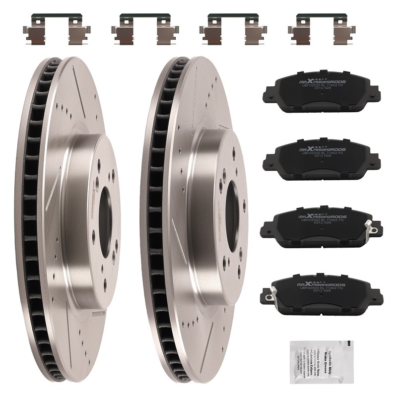 Front Brake Rotors & Ceramic Pads Set for Honda Accord 2013 2014 2015 2016-2022 gallery