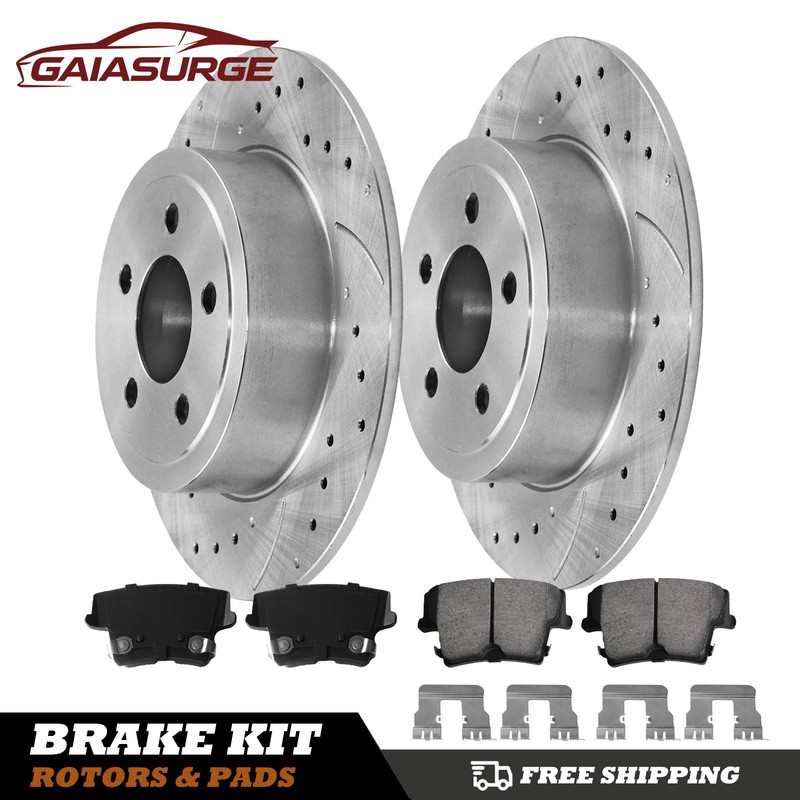 RWD Rear Brake Rotors & Pads for Dodge Challenger Charger Magnum Chrysler 300