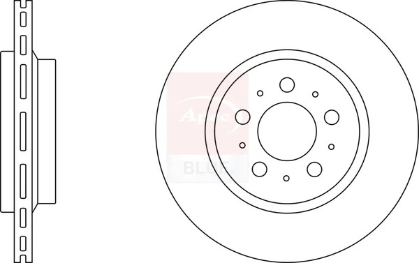 2x Brake Discs Pair Vented fits VOLVO XC90 Mk1 2.4D Rear 02 to 14 308mm Set New gallery