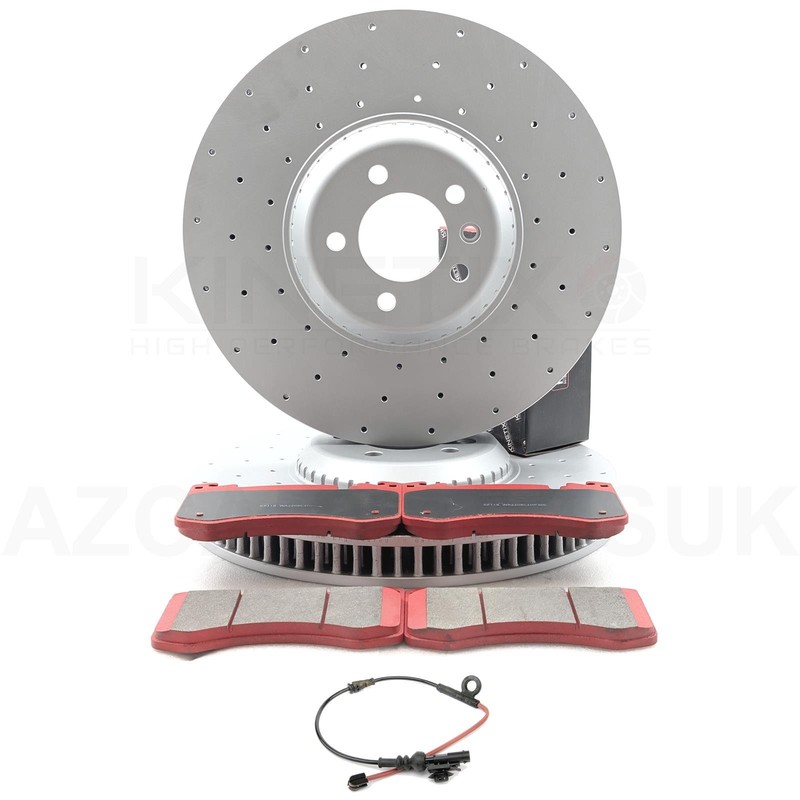 FOR RANGE ROVER SPORT P635 23- FRONT BRAKE DISCS PADS SENSOR 380mm LR153518
