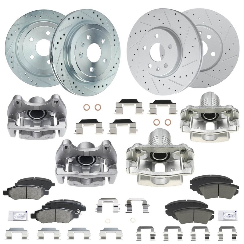 4-Wheel Set Brake Kit With Calipers Front & Rear for Chevy Chevrolet Camaro
