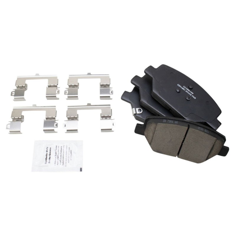 TRQ Front Ceramic Disc Brake Pad & Coated Rotor Kit for Chevrolet Camaro gallery