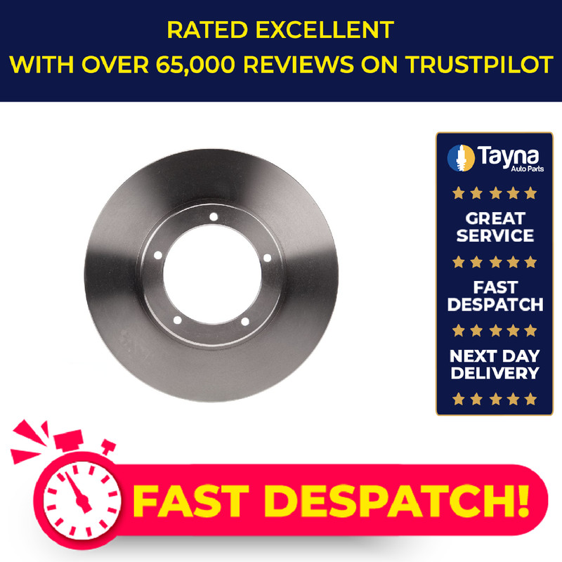 2x Brake Discs Pair Vented fits PORSCHE 911 CARRERA 2.7 Front 73 to 77 282.5mm