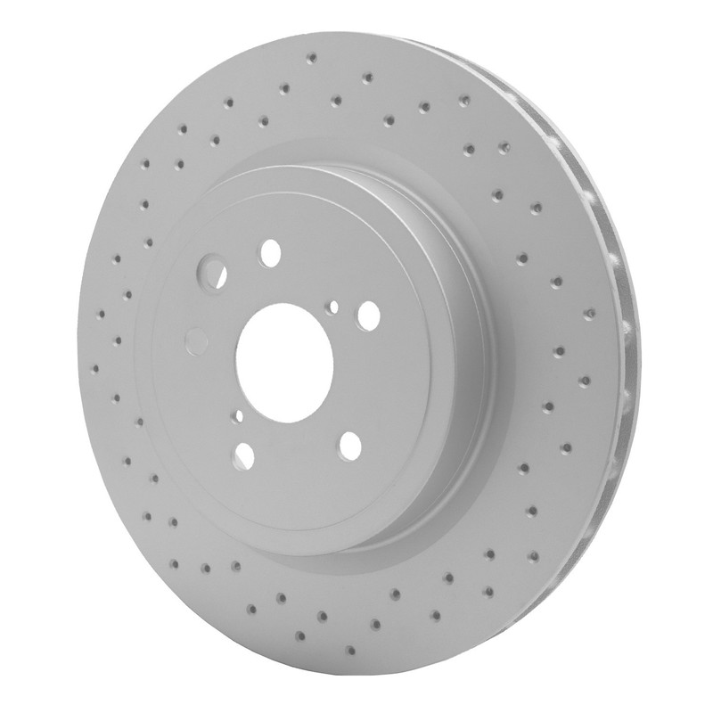 Dynamic Friction 624-75025 DFC GEOSPEC Coated Rotor - Drilled For 08-14 IS F gallery