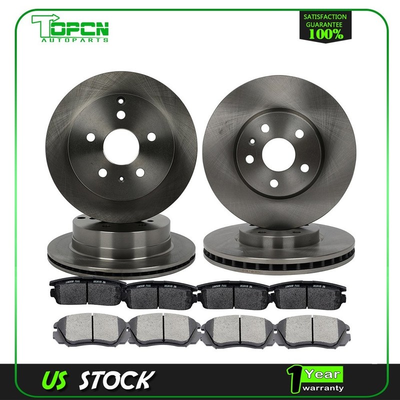 Front And Rear Brake Rotors Discs Brake Pads For 2010 – 2017 CHEVROLET EQUINOX