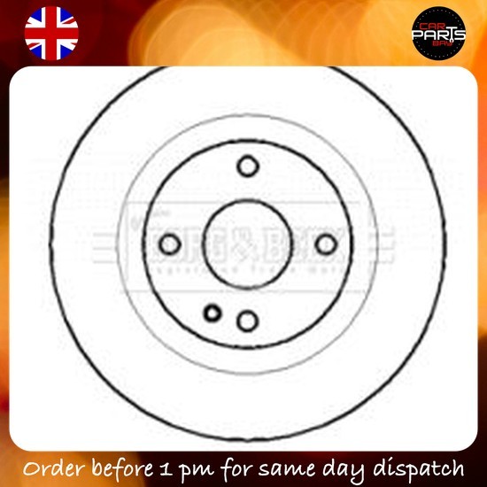 BRAKE FOR MAZDA 323 F/P S DISCX2 BORG & BECK REAR