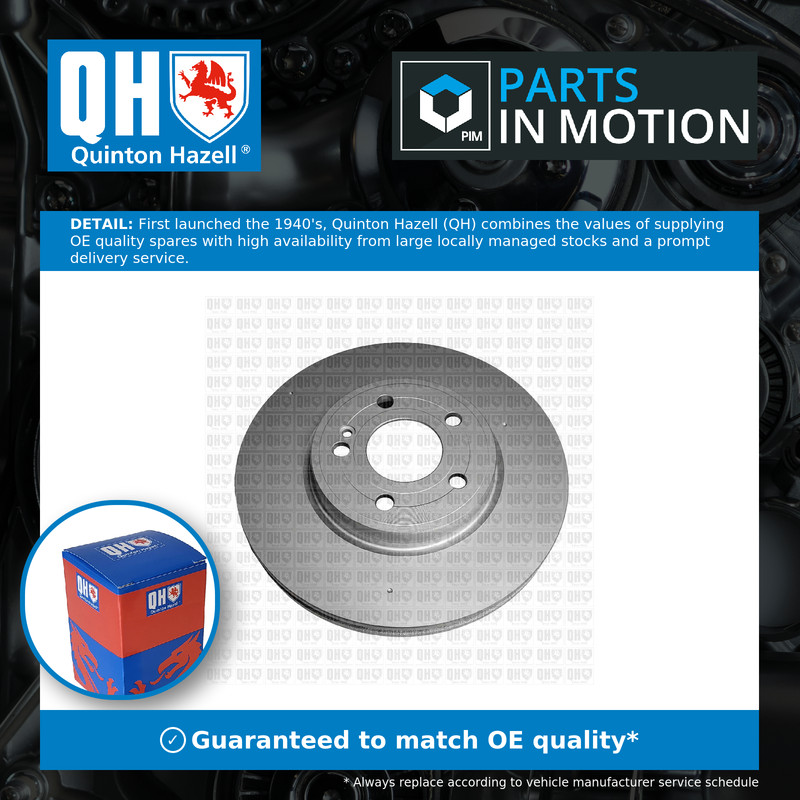 2x Brake Discs Pair Vented Front 305mm BDC6202 Quinton Hazell Set 2474210412 New