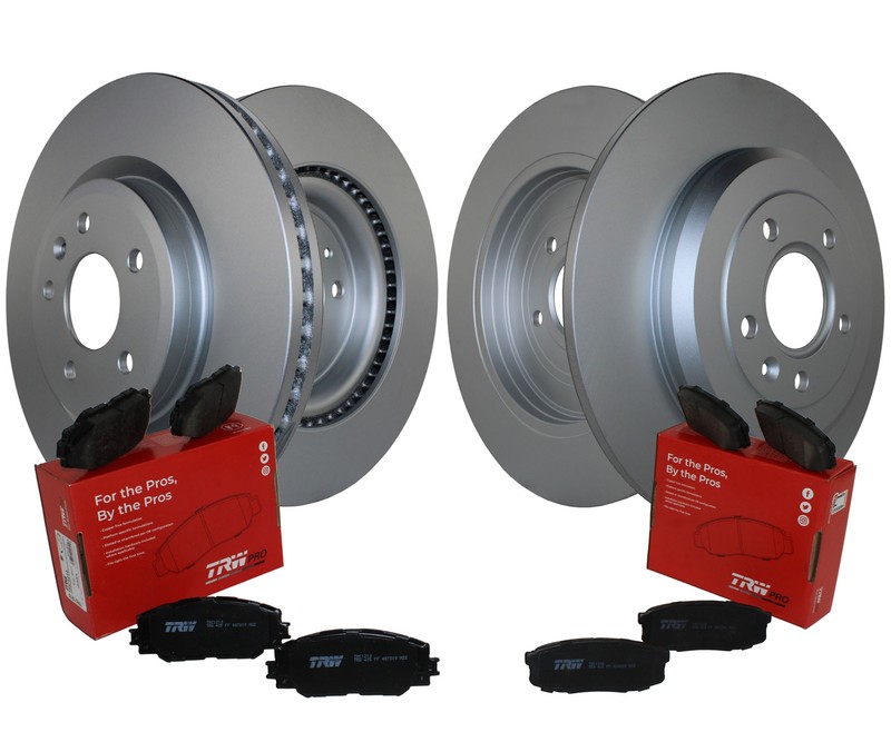 Front & Rear Brake Kit Disc Rotors TRW Pro Ceramic Pads For Ford Explorer Taurus
