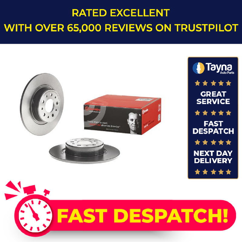 2x Brake Discs Pair Solid fits ALFA ROMEO 156 932 1.8 Rear 02 to 06 AR32205 Set