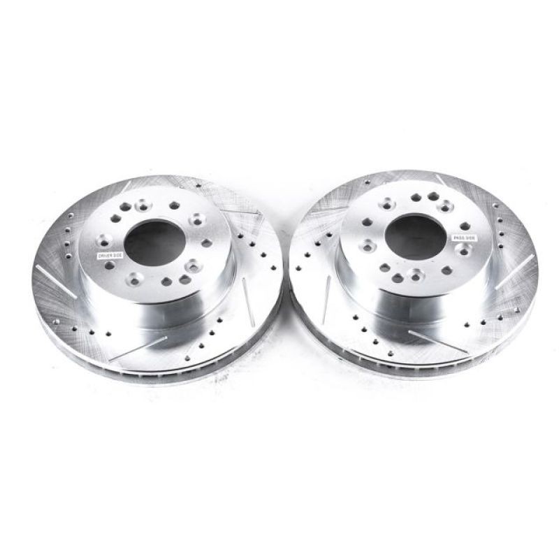 Power Stop Rear Evolution Drilled & Slotted Rotors Fits 63-82 Chevrolet Corvette gallery