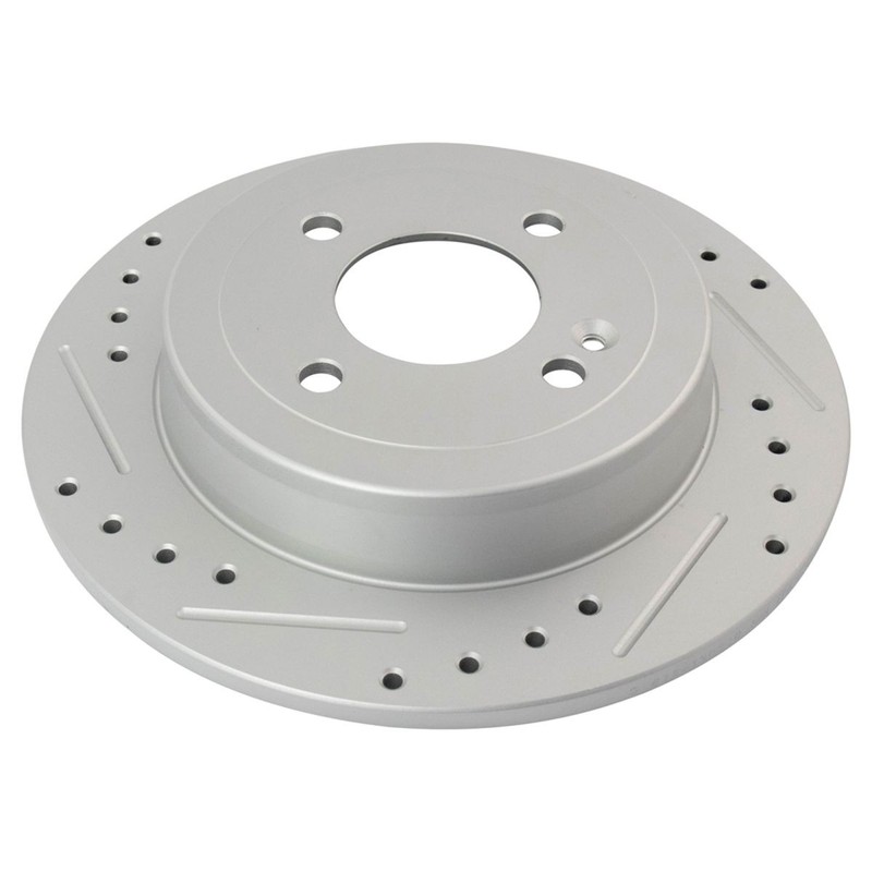 Rear Premium Posi Ceramic Brake Pad & Performance Rotor Kit w/Chemicals gallery