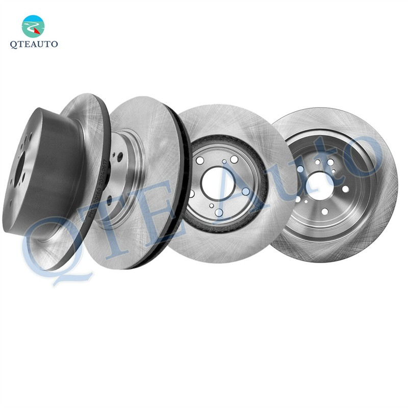 Set of 4 Front 296mm-Rear 288mm Brake Disc Rotors To 2004-2007 Toyota Highlander