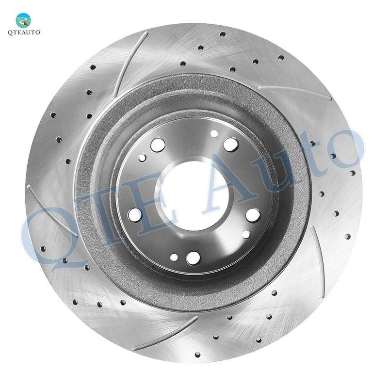 Rear 282 Drill Slotted Brake Rotor For 05-12 14 17 Honda Accord/09-14 Acura TSX gallery
