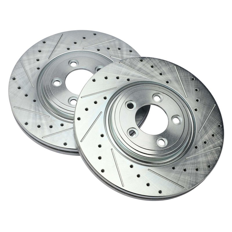 2-Wheel Set Brake Discs Front for Jaguar XF XJ8 Vanden Plas XK S-Type 2006-2008