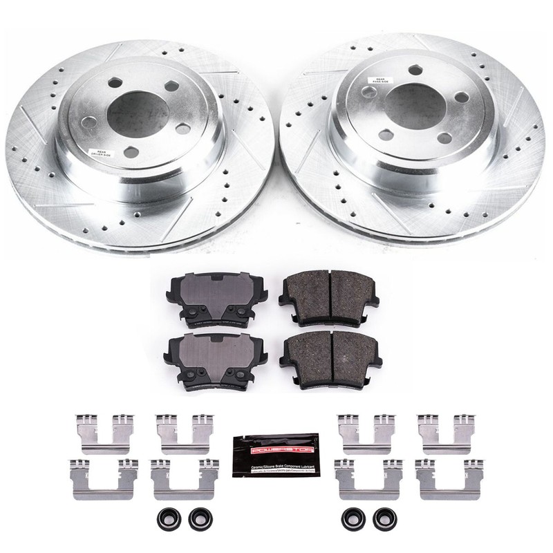 KC1720 Powerstop Brake Disc and Caliper Kits 2-Wheel Set Rear for Chrysler 300 gallery