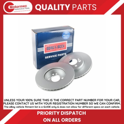 Borg & Beck brake disc pair – BBD4732