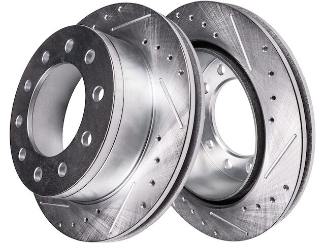 Detroit Axle 86PW28M Rear Brake Rotor Set Fits 2003-2011 Lincoln Town Car Sedan