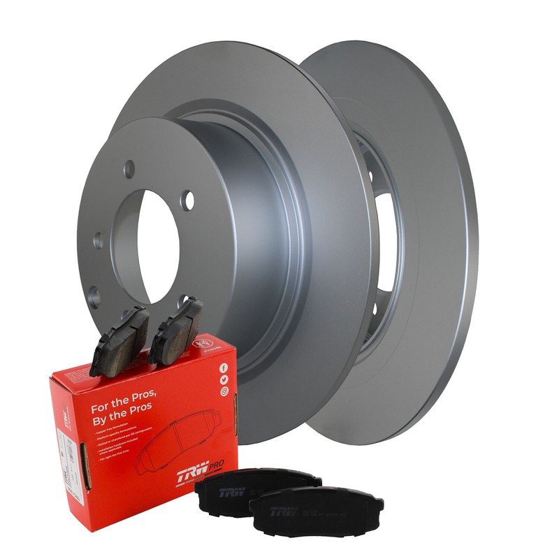 Rear Brake Kit 302mm Disc Rotors TRW Pro Ceramic Pad Set For Chrysler Dodge Jeep