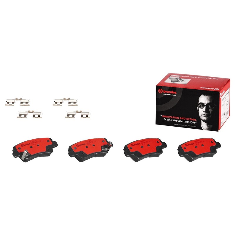 Brembo OEM Rear Ceramic Brake Pads Kit For 2010-2013 Kia Soul 9 Year Warranty gallery