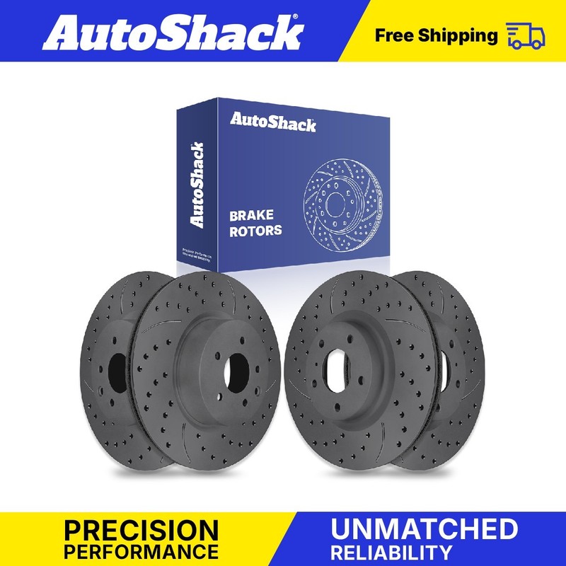 Front Rear Drilled Slotted Rotors Set for Nissan, Maxima 09-14, 16-18, 20-23
