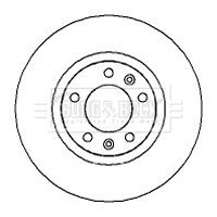 2x Brake Discs Pair Vented Front 282mm BBD4279 Borg & Beck Set 4246V4 Quality gallery