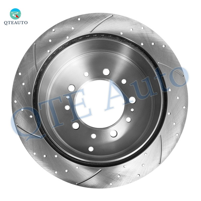 4 Front 355mm-Rear 345mm Drilled Slotted Brake Rotors To 2007-2021 Toyota Tundra gallery