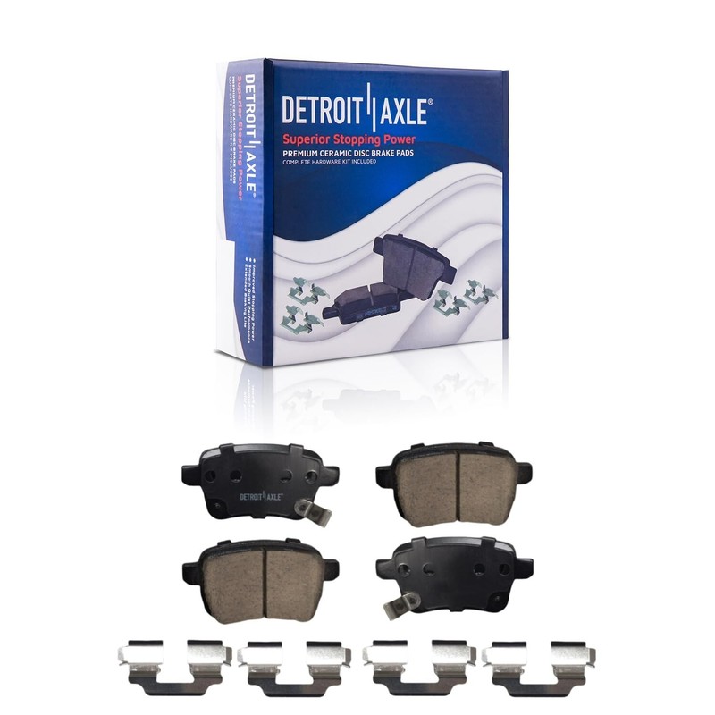 10pc Front Rear Disc Brake Rotors and Brake Pads Kit for 2014 - 2020 Fiat 500L gallery
