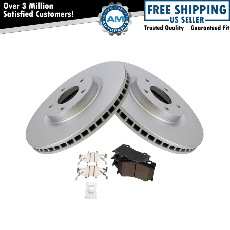 Front Brake Pad & Rotor Kit Ceramic Premium G-Coated for INFINITI Nissan