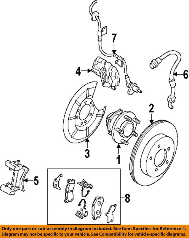 MAZDA OEM 04-15 3,5 Rear Suspension Brake Components-Splash Shield BP4K26261B