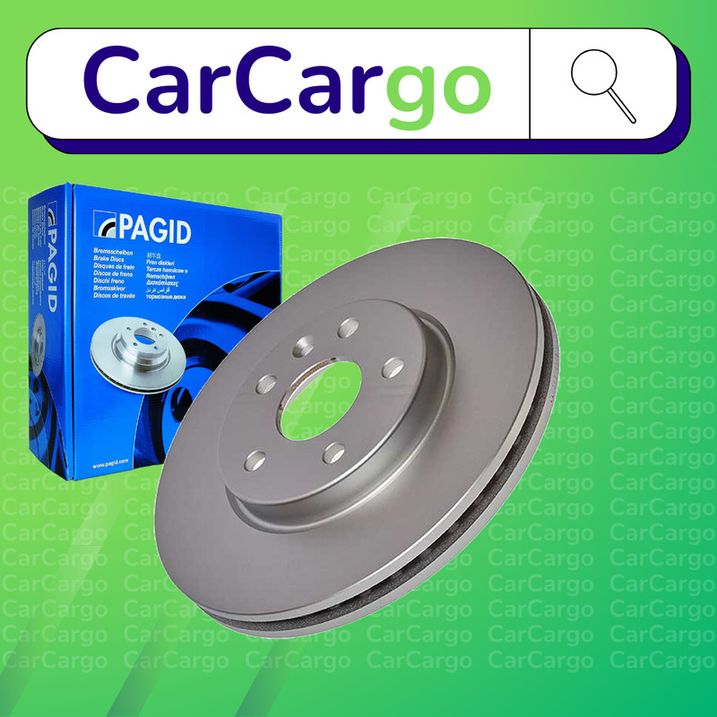 Pagid Vented Front Brake Discs Pair For Opel Astra 1.0 2018-2024 276 mm