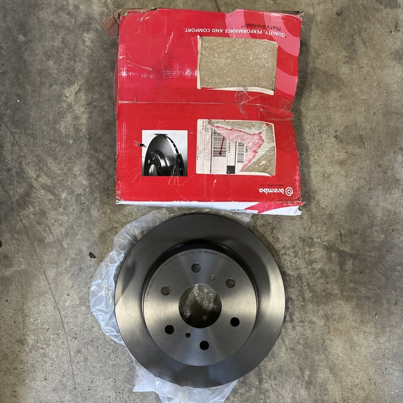 One New Brembo Disc Brake Rotor Rear 09B53411 Cadillac Chevrolet GMC. Open Box gallery