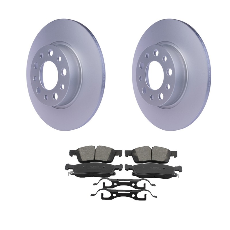 Hella Front Rotors Bosch QuietCast Ceramic Brake Pads Kit For X166 GLE350 ML350