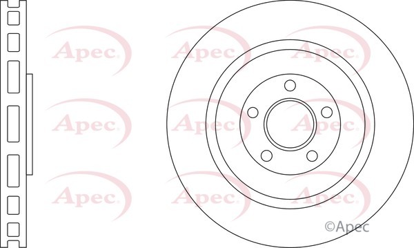 2x Apec Red Rear Brake Discs 356mm Fits Porsche Macan 95B615601