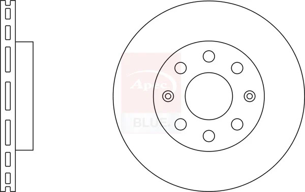 2x Brake Discs Pair Vented fits CHEVROLET KALOS T25 1.2 Front 2005 on 236mm Set