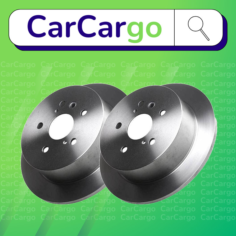 Premium Solid Front Brake Discs Pair For Lexus RX 300 2003-2008 288 mm