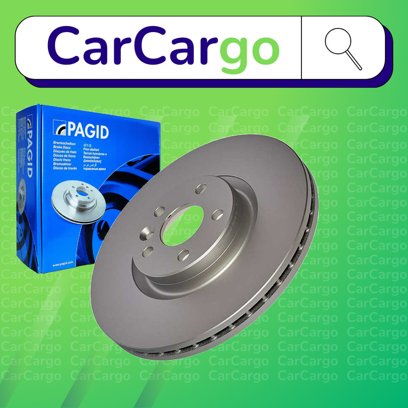 Pagid Vented Front Brake Discs Pair For Volvo XC60 D5 AWD 2008-2017 324 mm