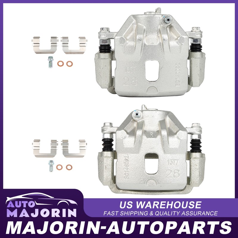 Front Set of 2 For 2005-2009 Hyundai Tucson w/Bracket Left Right Brake Calipers gallery