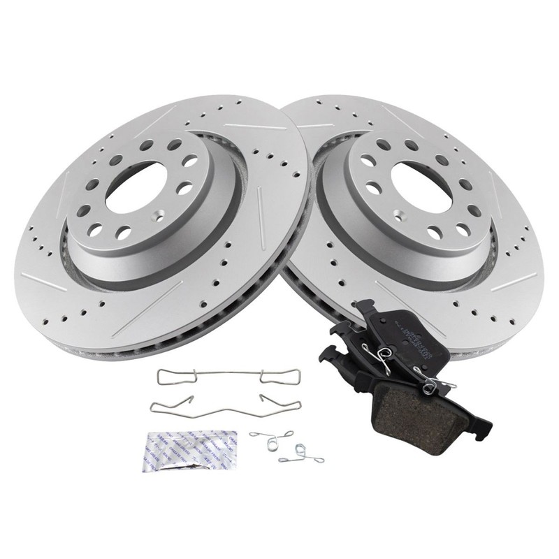 Rear Ceramic Brake Pad & Performance Rotor Kit for Audi S3 TTS gallery