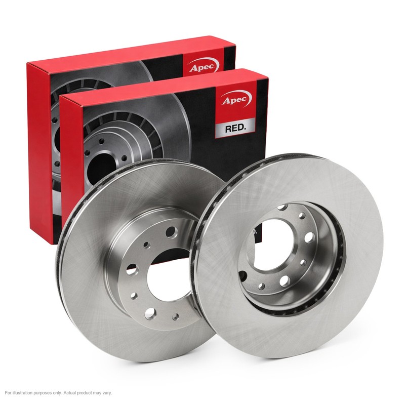 2X APEC Front Brake Discs for PEUGEOT BOXER Van 2011- 280mm Vented DSK3260