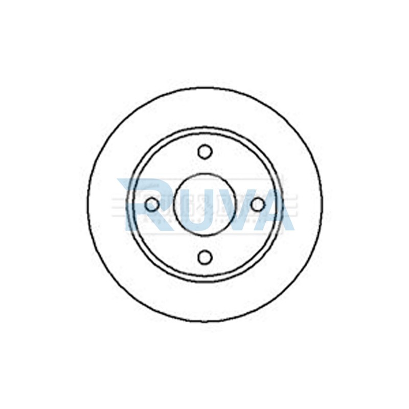 Fits Ford Ka Fiesta 1.2 1.3 1.4 1.8 D Ruva Front 1x Brake Disc 96FX1125BA