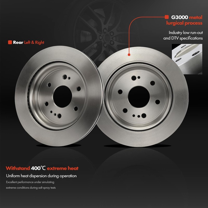 12xFront & Rear Disc Rotors & Brake Pad for Chevy Silverado 1500 GMC Cadillac gallery