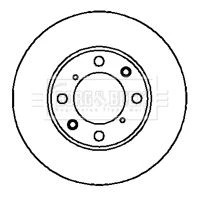 Borg & Beck BBD4093 Rear Brake Discs Pair 239mm Solid Fits Acura Honda Lotus 200 gallery