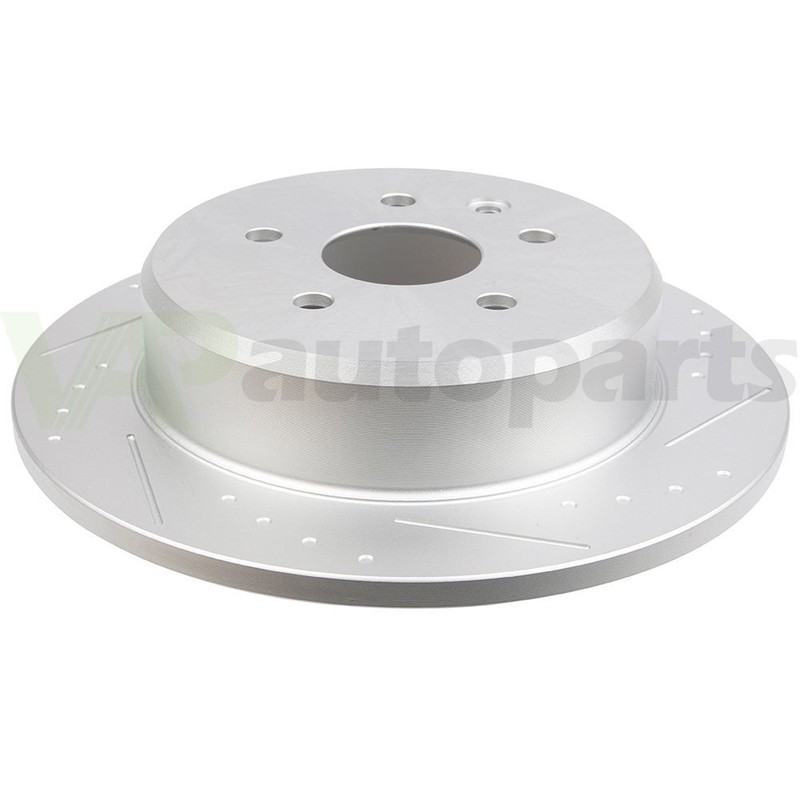 307mm Rear Slotted Brake Pads And Rotors For Lexus GS300 IS300 GS430 2001-2005 gallery