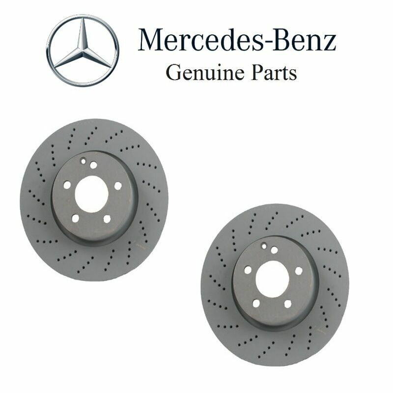 Mercedes Front Brake Pad & 2 Rotors Set w/Sensor C300 C350 E250 E350 400 GENUINE gallery