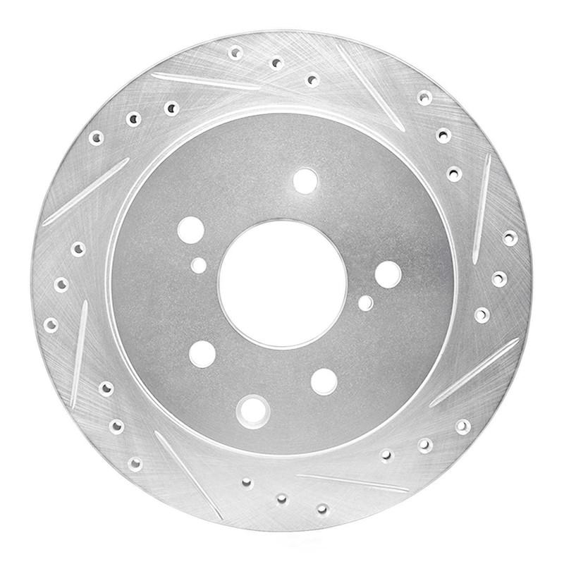Disc Brake Rotor-Brake Rotor – Drilled And Slotted – Silver DFC 631-68004R