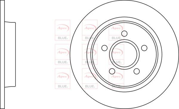 Brake Discs Pair Rear FOR FORD FOCUS II 1.6 04->12 Diesel Blue gallery