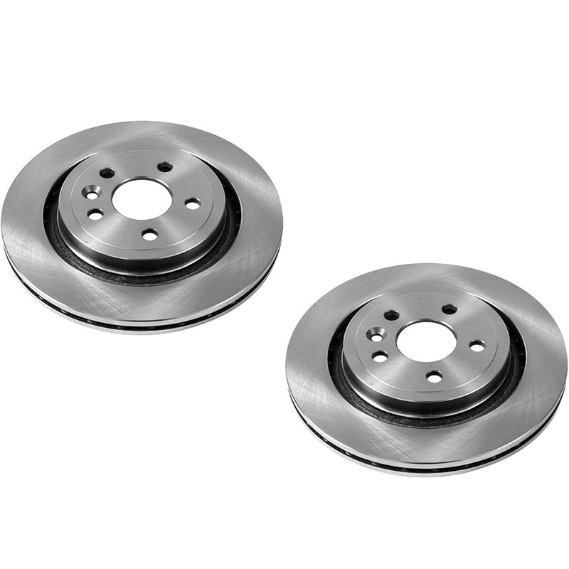 SET-P15EBR1073-2 Powerstop Brake Discs 2-Wheel Set Rear FWD AWD for Volvo S60